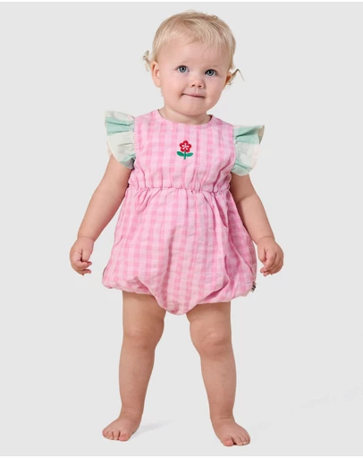 Goldie + Ace - Gingham Lani Romper - Babies