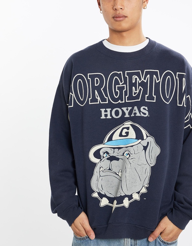 Vintage by The Real Deal - Pre Loved - Vintage 90s NCAA Georgetown Hoyas Sweatshirt