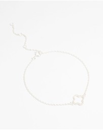 Lovisa - Sterling Silver Cubic Zirconia Flower Bracelet