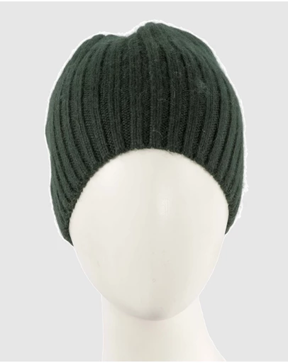 Max Alexander - European Made Green Soft Wool Beanie