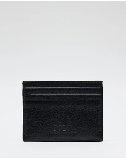 Polo Ralph Lauren - Pebbled Leather Card Case- ICONIC EXCLUSIVE