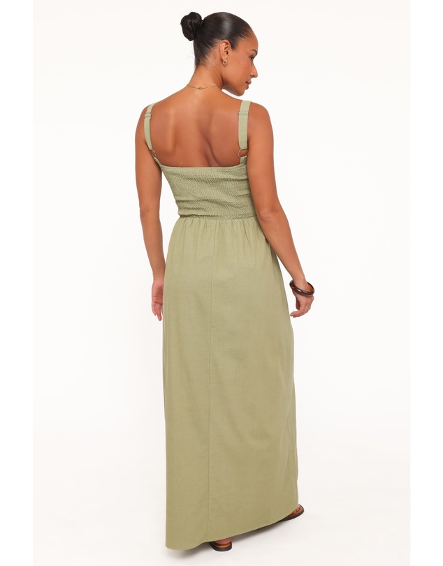 Petal & Pup - Rowell Midi Dress - Olive Green