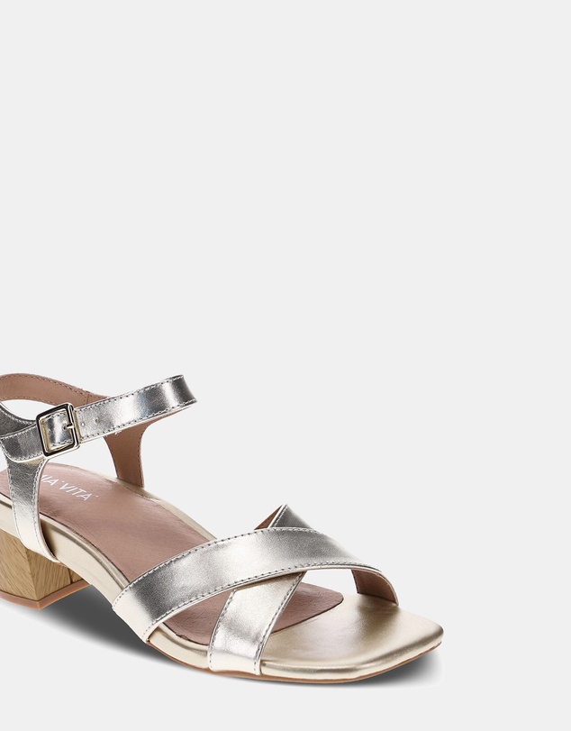 Mia Vita - Yara Heeled Sandal - Soft Gold