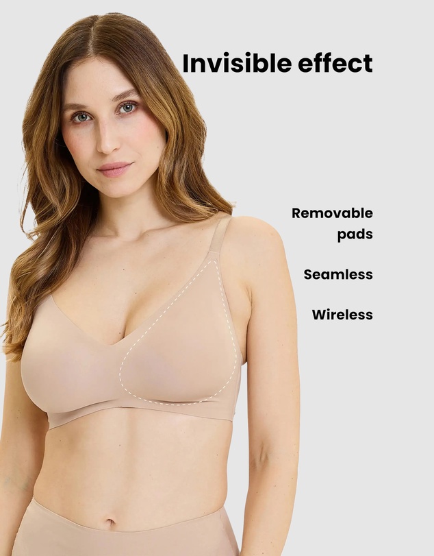 Sans Complexe - Pure Invisibility Seamless Wirefree Bra With Removable Padding