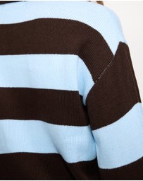 Dazie - Freya Stripe Knit Polo