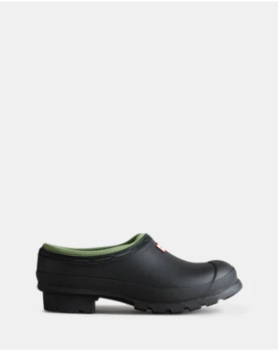 Hunter - Women's Gardener Neoprene Lined Clog Black