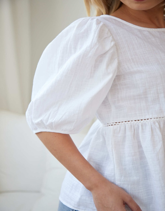 Esther & Co - Tonya Top - White