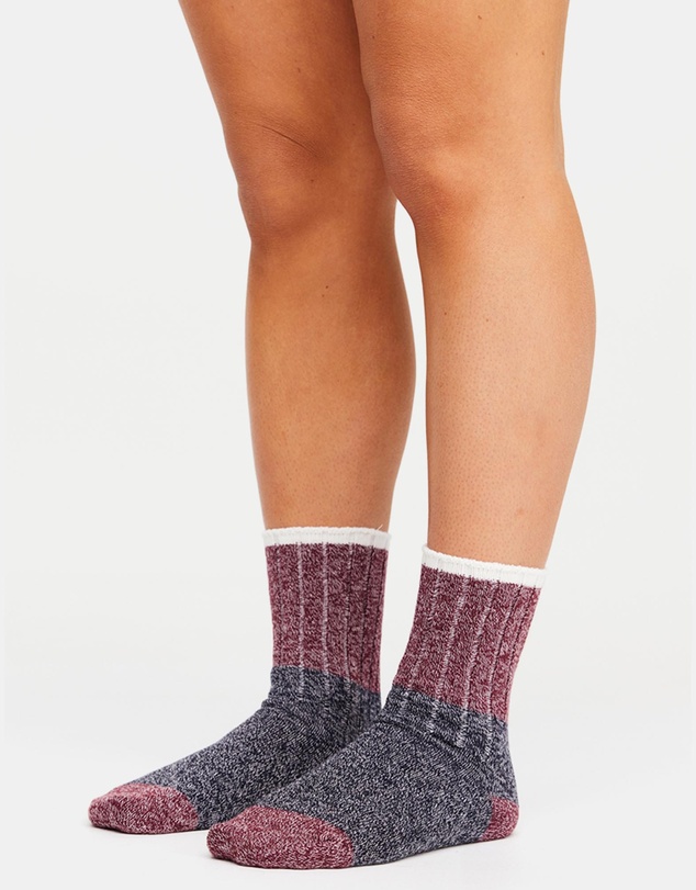 The Upside - Block Crew Socks
