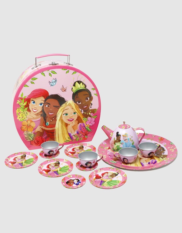 Disney Princess by Pink Poppy - Disney Princess Forever Friends 14 Piece Tea Set in Carry Case