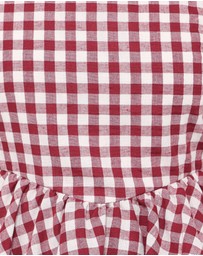 Petal & Pup - Landon Fitted Shorts - Burgundy Gingham