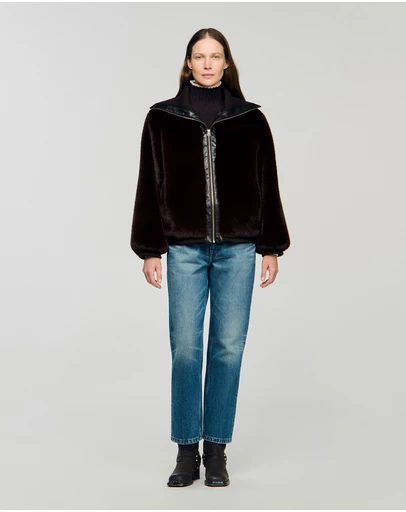 Sandro - Blake Faux Fur Coat