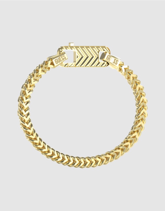 GUESS - Gold-Tone Textured Hook Bracelet