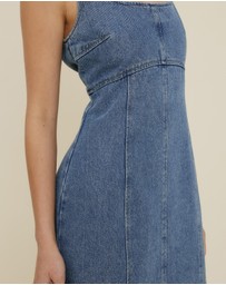 The Fated - Gracie Denim Midi Dress