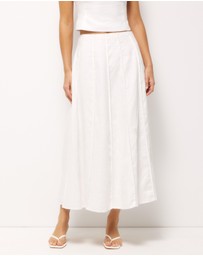 AERE - Bind Detail Full Skirt