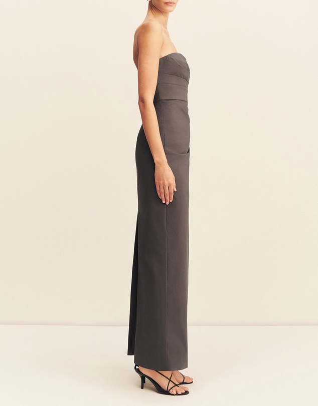 Shona Joy - Campbell Strapless Draped Maxi Dress