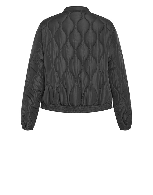City Chic - Plus size Leah Puffer Jacket - black