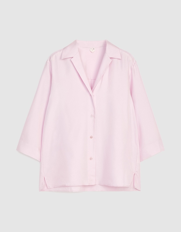 ARKET - L Side Silk Twill Shirt