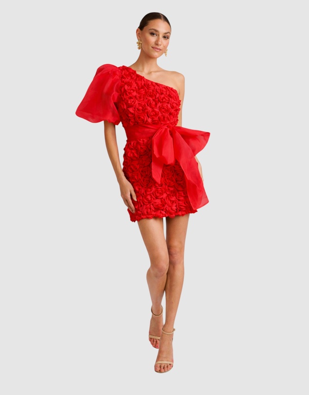 Romance by Honey and Beau - Rosalia One Shoulder Mini Dress