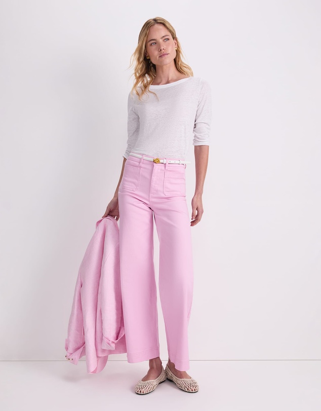 Sportscraft - Cecile Folded Linen Top