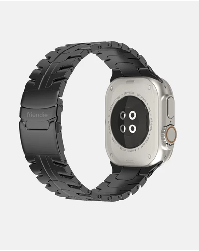 Friendie - Stainless Steel Link Bracelet Band (Ultra Style) - Darwin Ultra - Apple Watch Compatible