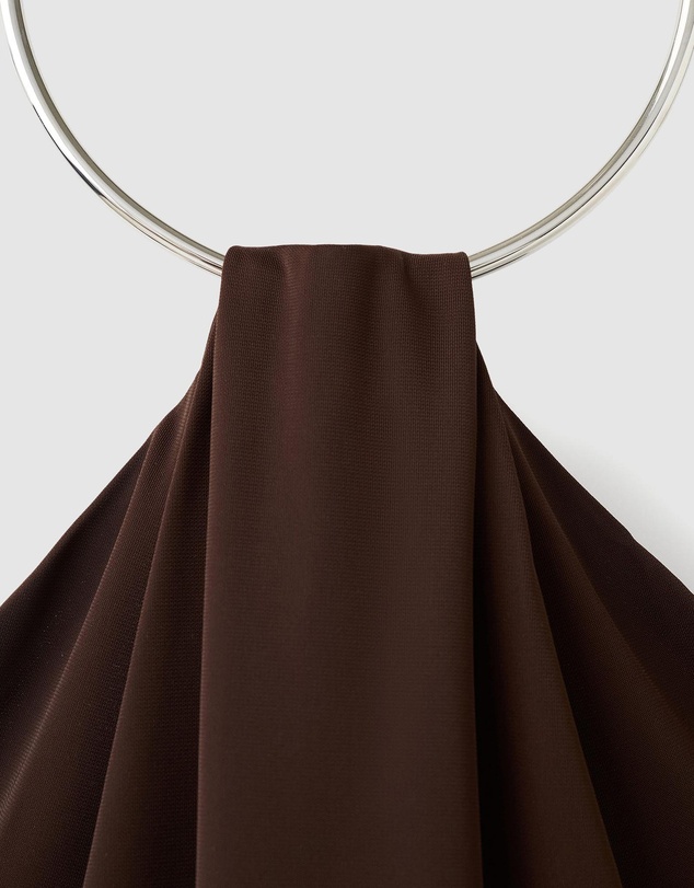 M.N.G - Fine-Knit Dress With Choker Collar
