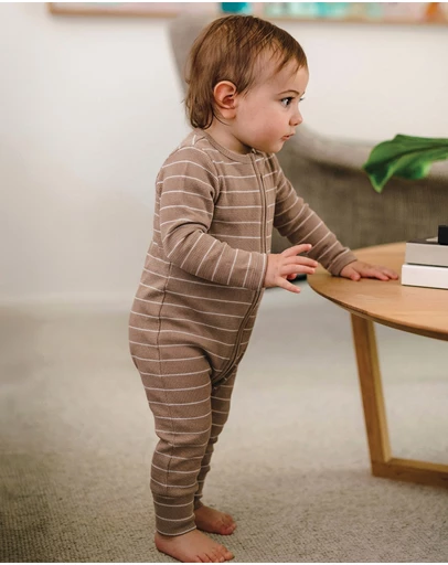 Kynd Baby - Organic Cotton Waffle in Neutral Stripe