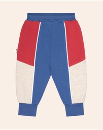 Huxbaby - Colour Block Spliced Pants - ICONIC EXCLUSIVE - Babies-Kids