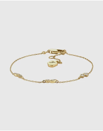 Fossil - Ellis Toi Et Moi Gold-Tone Bracelet