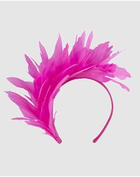 Max Alexander - Modern Hot Pink Racing Fascinator