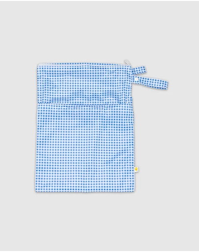 Tyoub - Tyoub Stay-dry Zip Wet Bag Blue Gingham