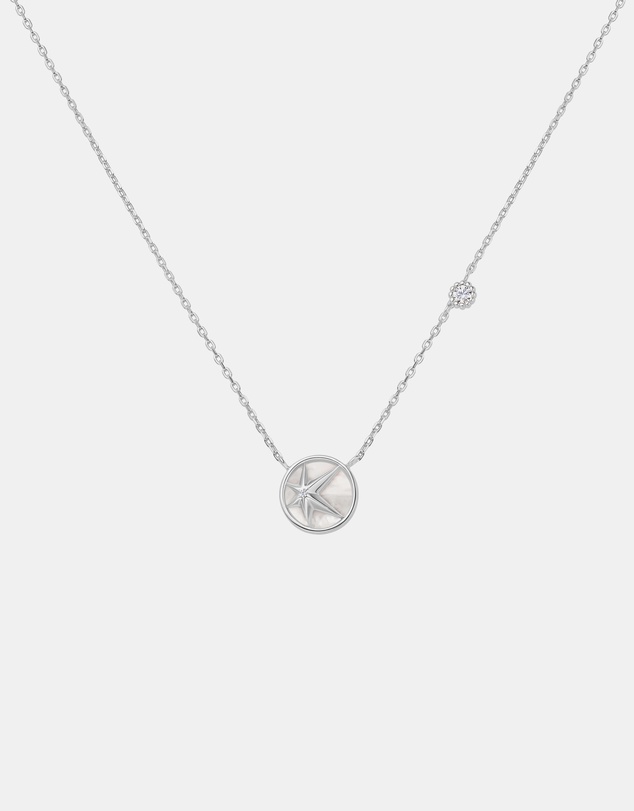 Ania Haie - Ania Haie Silver Starry Mother of Pearl Necklace