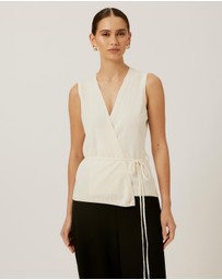 Tussah - Wrap Knit Top