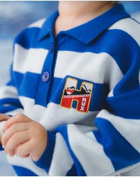 Huxbaby - Slouchy Knit Polo - ICONIC EXCLUSIVE - Babies-Kids