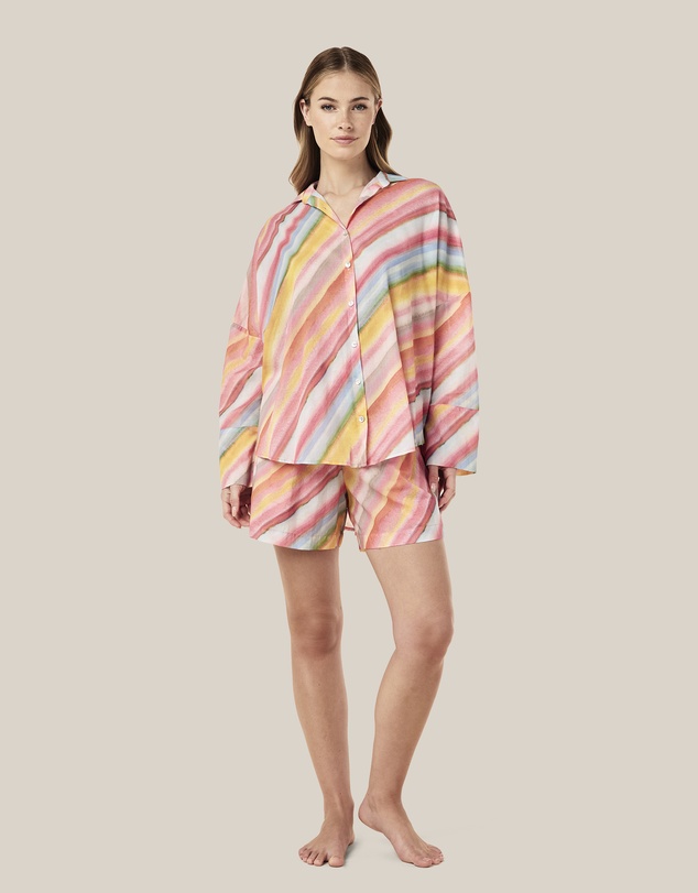 Papinelle - Sophie Stripe Long Sleeve Boxer PJ Set