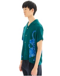 THE TALES - Crouching Tiger Emerald Camp Shirt