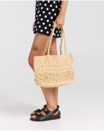 Poolside Paradiso - Vacanza Straw Bag - Natural Raffia