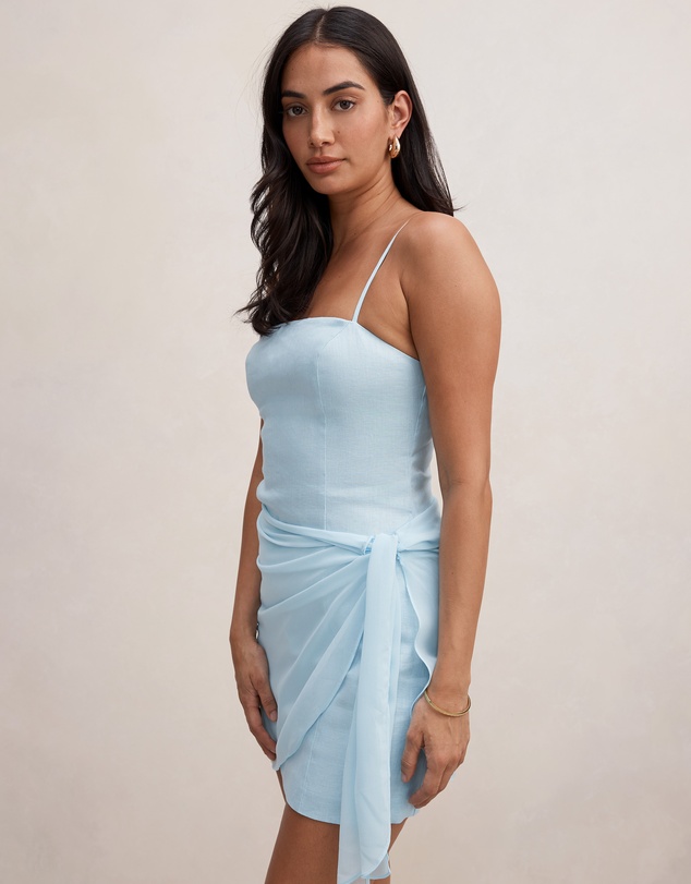 Forever New - Sienna Linen Sarong Mini Dress