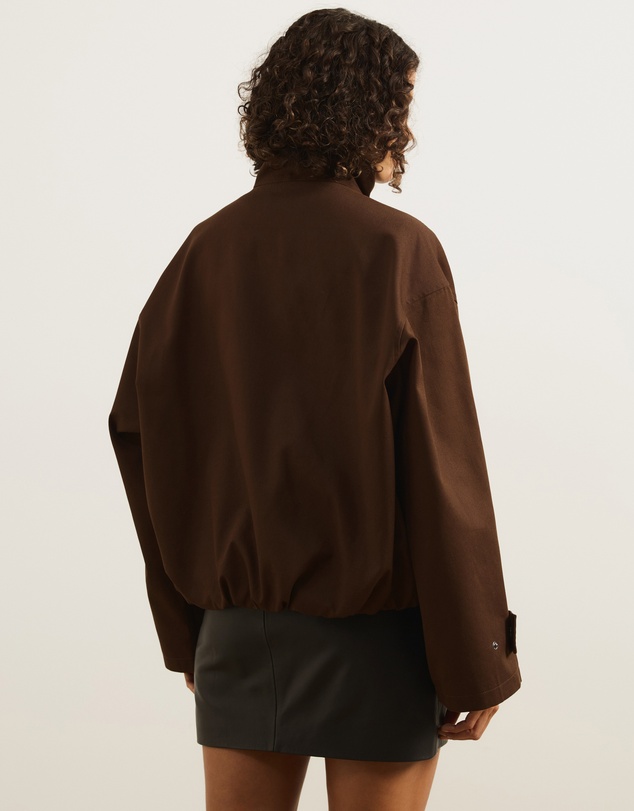 Atmos&Here - Taya Funnel Neck Twill Bomber