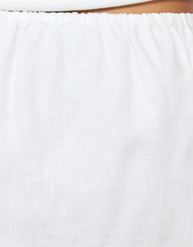 AERE - Rosie Linen Drawcord Waist Mini Skirt