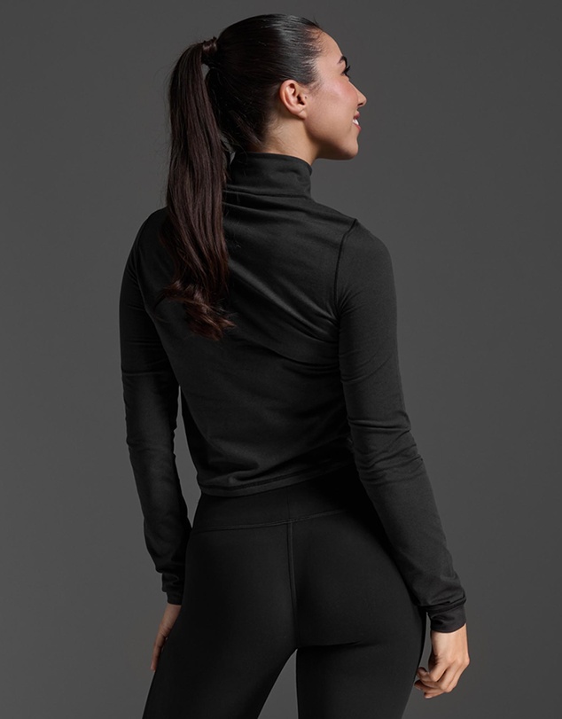 2XU - Flex Crop 1/2 Zip Long Sleeve Top