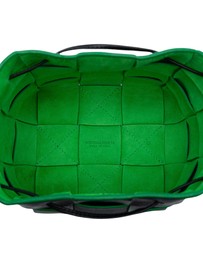 Pre-Loved by Azura Reborn - Pre-Loved Small Nappa Maxi Intrecciato Cassette Bucket Bag