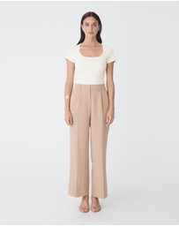 Forcast - Devon Scoop Neck Rib Tee