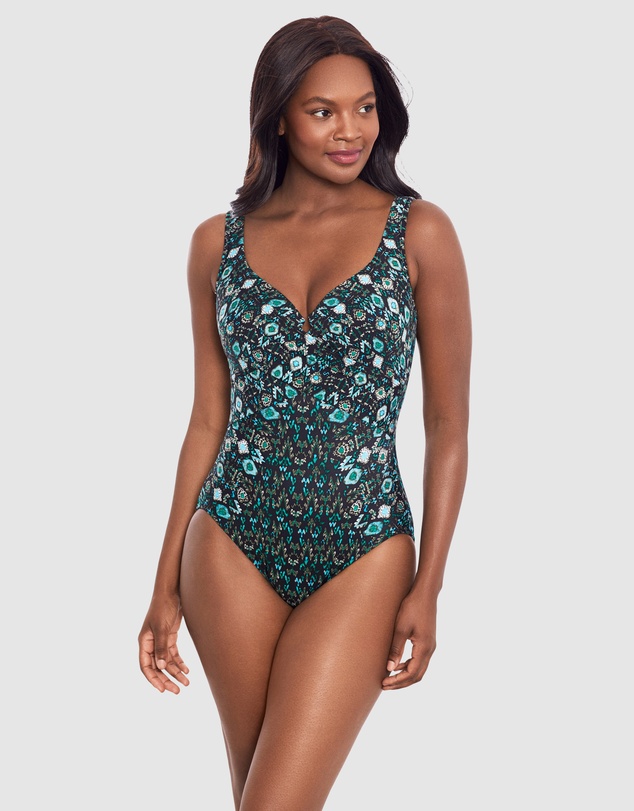 Miraclesuit Swimwear  - Bijoux Criss Cross Escape Underwired Shaping Swimsuit