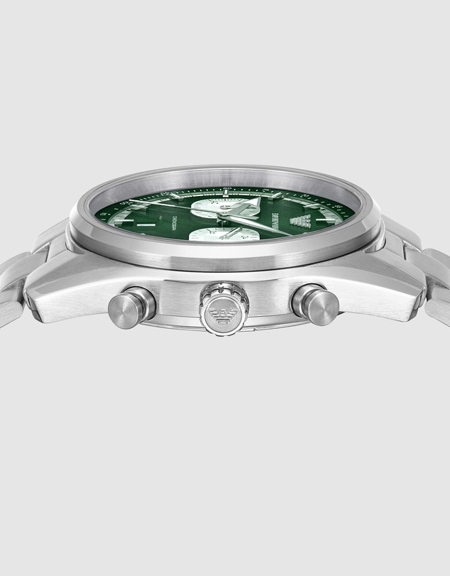 Emporio Armani - Silver Tone Chronograph Watch