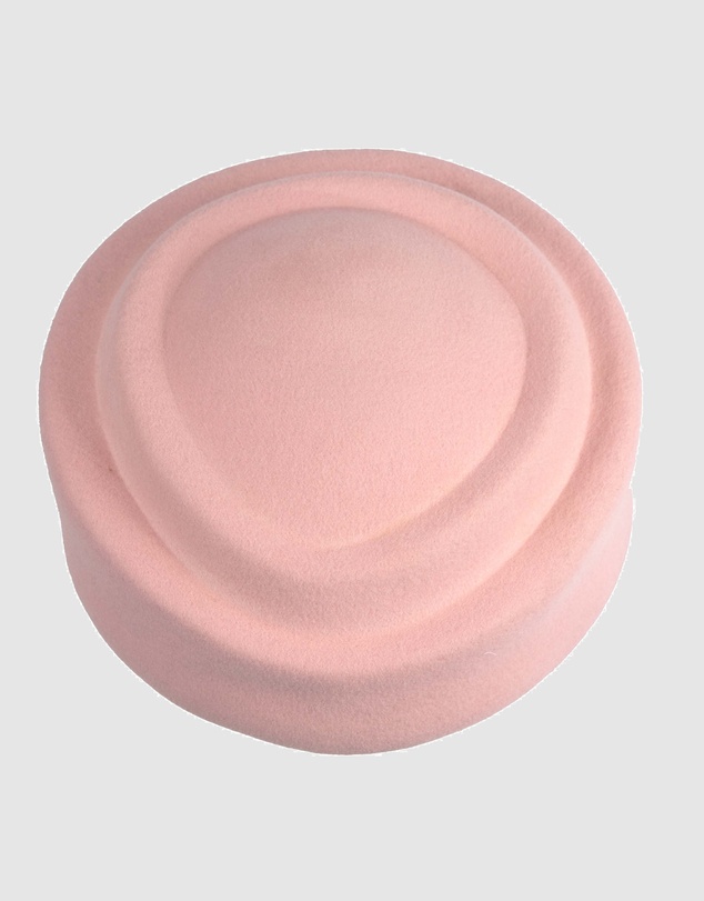 Max Alexander - Felt Pink Pillbox Hat