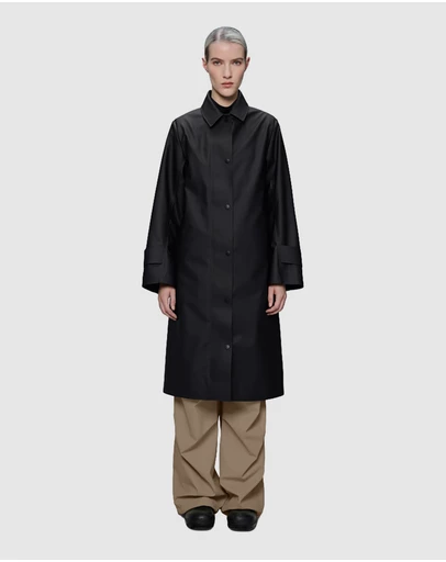 RAINS - Nara Long W Jacket Black