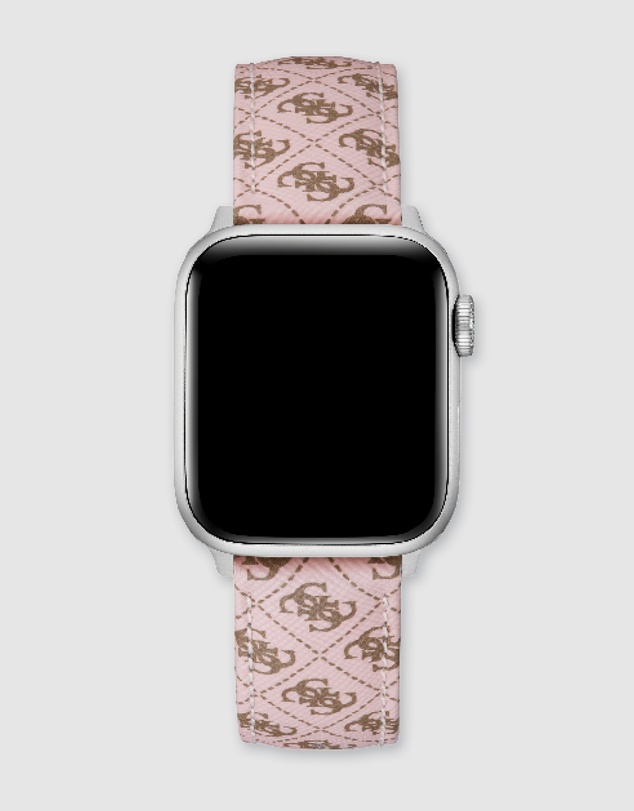 GUESS - Guess Apple Band - Pink Quattro Logo Textured 38-40mm