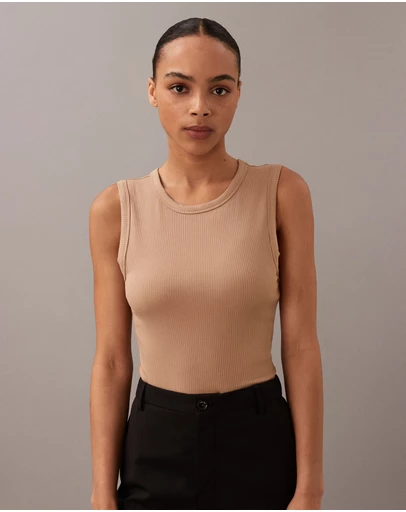 Calvin Klein - Fitted Ribbed Tank Top