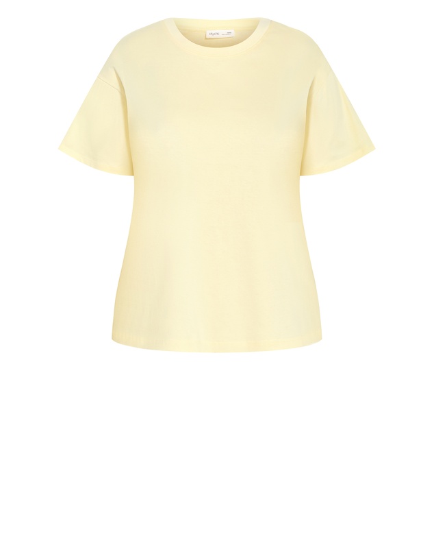 City Chic - Oversized Crew Neck Tee