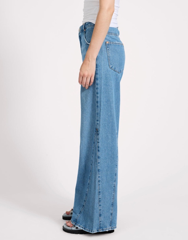 ONE TEASPOON - Cruisers Mid Waist Bootcut Flare Denim Jeans - New Blue